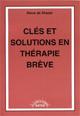 Cls et solutions en thrapie brve. DE SHAZER S.